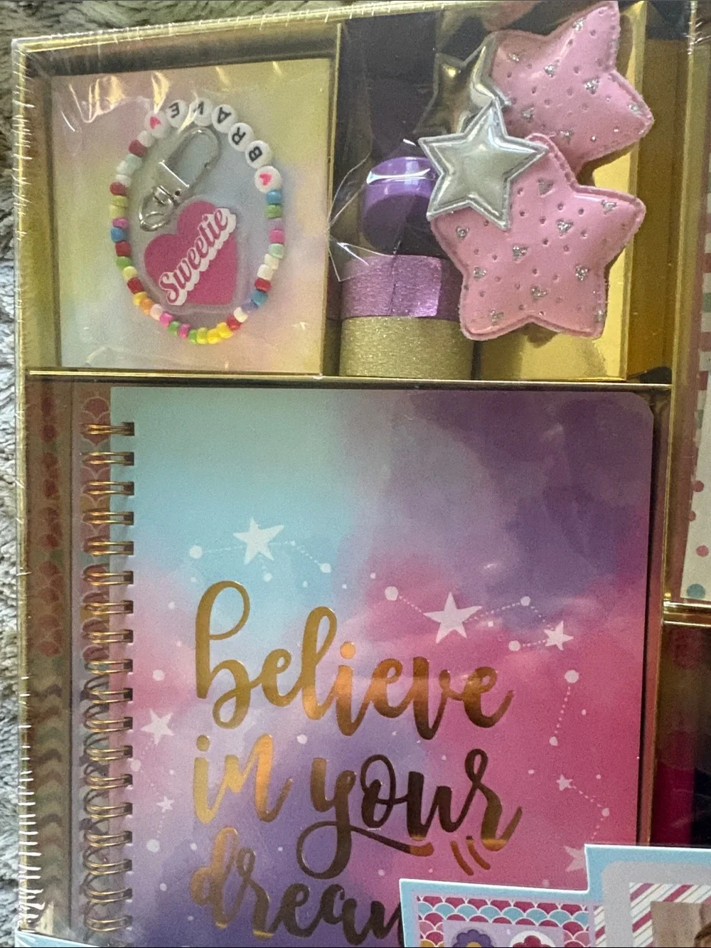 Believe in Your Dreams DIY Journal Set - Pink & Purple